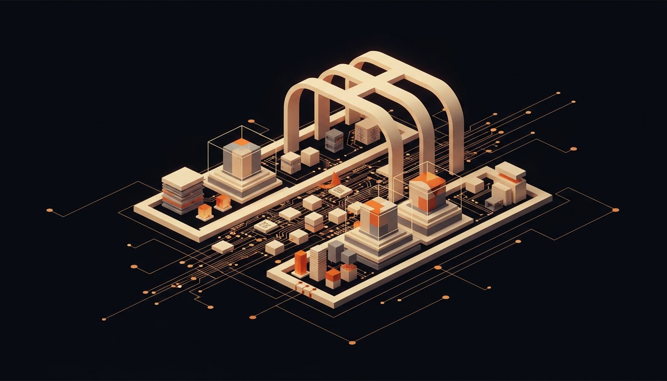 Illustration éditoriale pour « Agents IA dans les Services Publics: De l'Automatisation Administrative aux Décisions Critiques »
