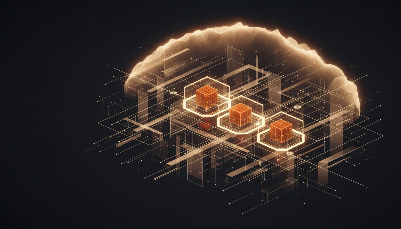 Illustration éditoriale pour « Agents IA : Où Tracer la Ligne entre Automatisation et Jugement Humain »