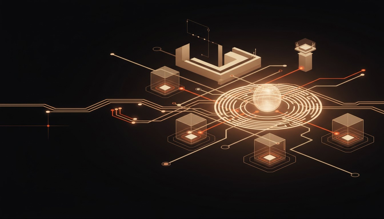 Illustration éditoriale pour « Agents IA pour les Opérations RH : Optimiser les Flux Administratifs et Protéger les Données »