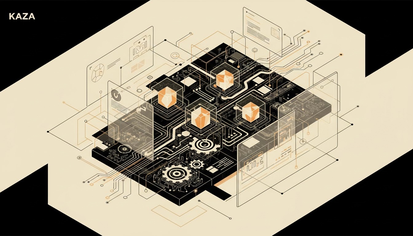 Illustration éditoriale pour « Au-Delà des Coûts Directs : Mesurer l'Impact Stratégique de la Non-Automatisation »