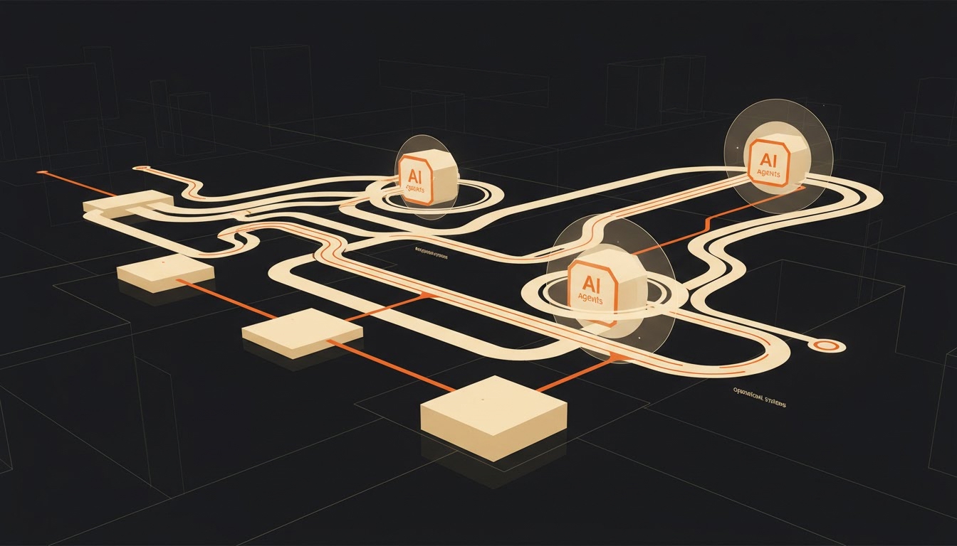 Illustration éditoriale pour « Cartographier les Frictions de Processus pour un Déploiement IA Ciblé »