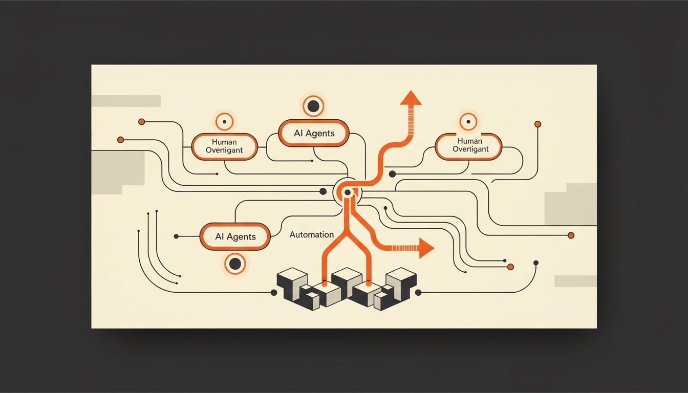 Editorial illustration for “Choosing Your Operational Upgrade: AI Agents, Automation, or Process Refinement?”