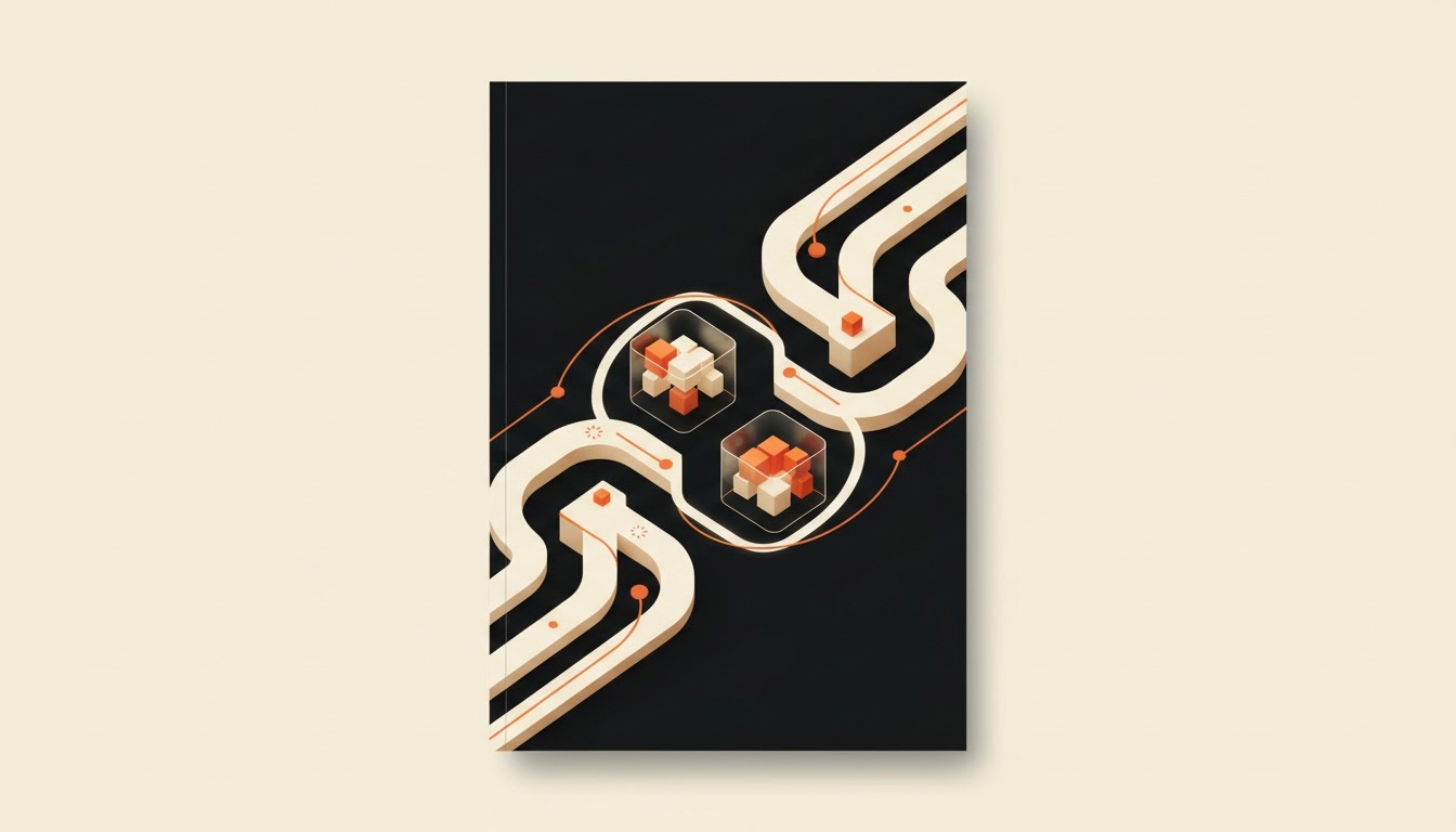 Illustration éditoriale pour « Intégrer les Agents IA : Un Cadre Pragmatique pour Votre Modèle Opérationnel »
