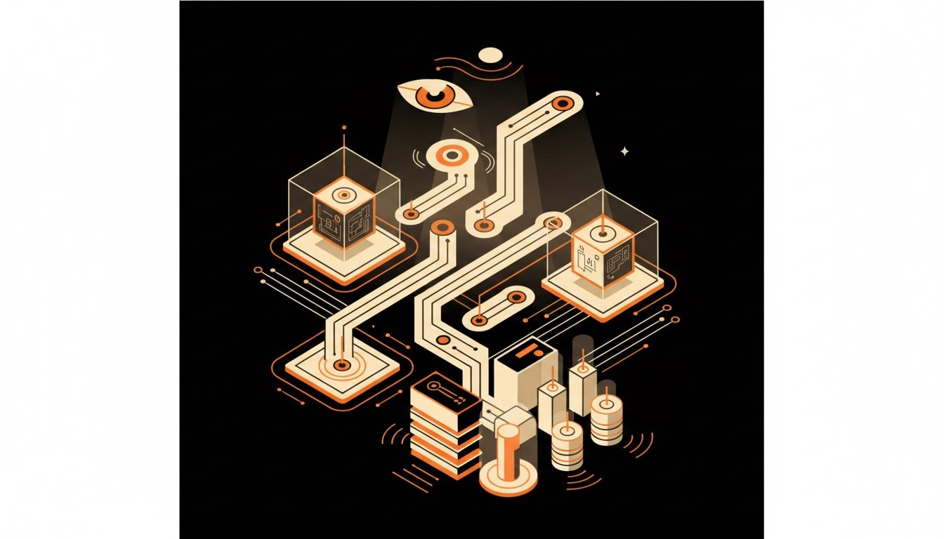 Illustration éditoriale pour « Mesurer Avant de Déployer : Établir une Base de Référence pour vos Agents IA »